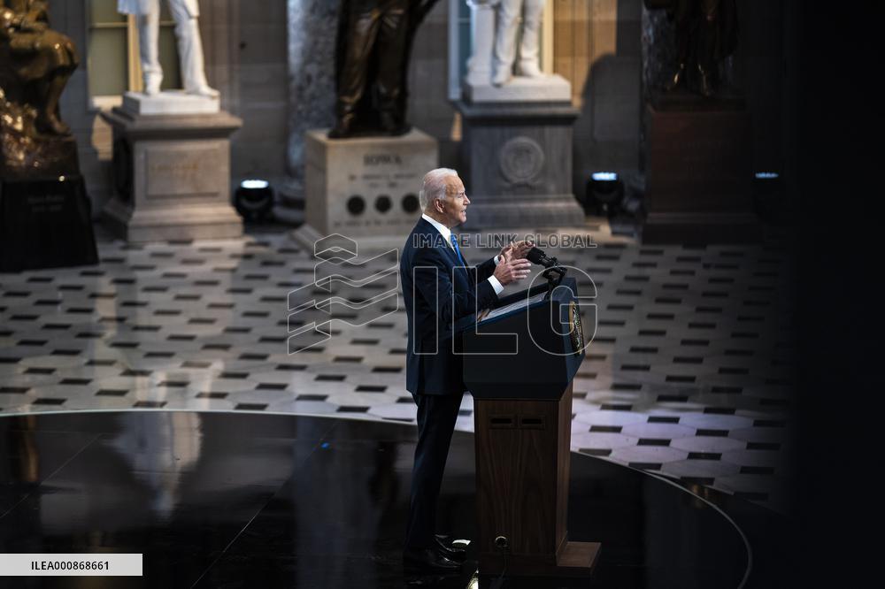 U.S.-WASHINGTON, D.C.-PRESIDENT-JAN. 6 ATTACK-ANNIVERSARY