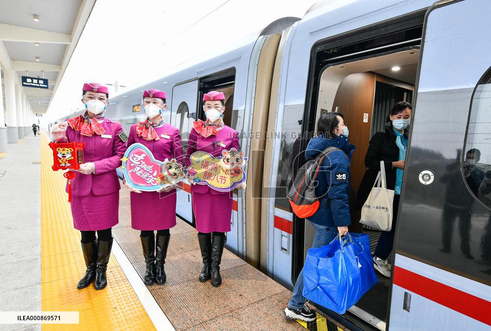 CHINA-GUIZHOU-BULLET TRAIN-LABA FESTIVAL (CN)
