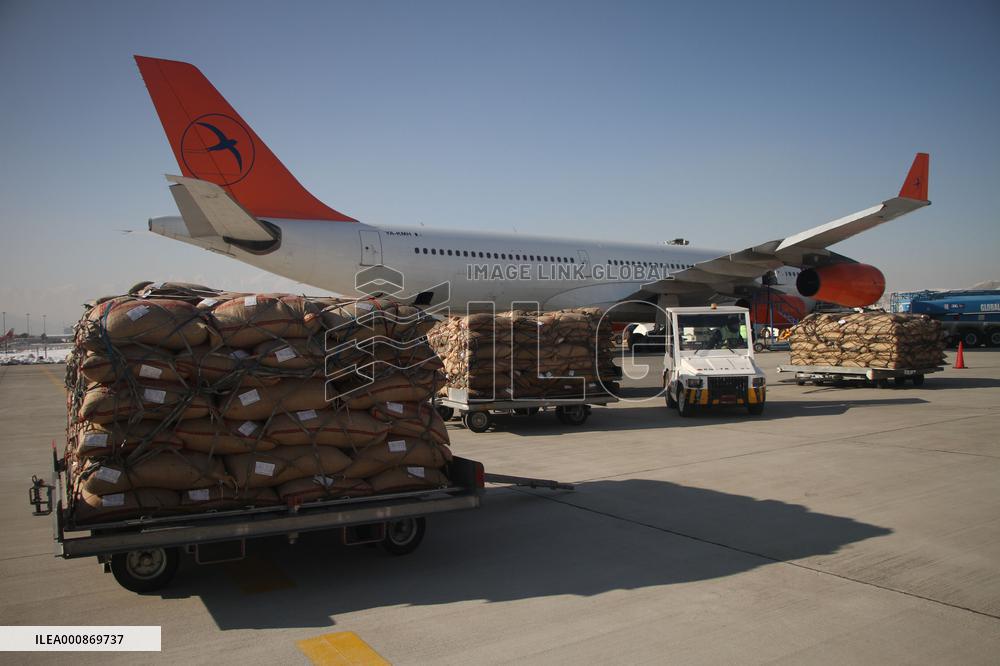 AFGHANISTAN-KABUL-PINE NUTS-CHINA-CARGO FLIGHT