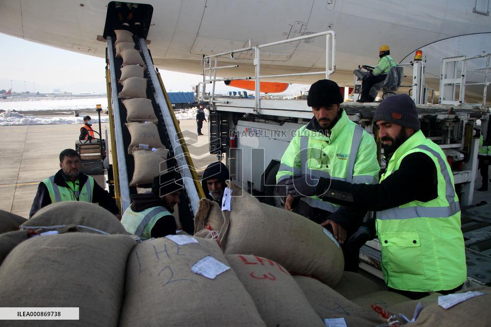 AFGHANISTAN-KABUL-PINE NUTS-CHINA-CARGO FLIGHT