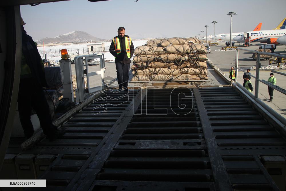 AFGHANISTAN-KABUL-PINE NUTS-CHINA-CARGO FLIGHT