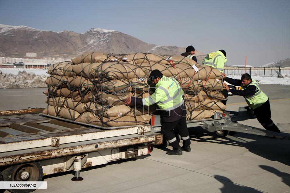 AFGHANISTAN-KABUL-PINE NUTS-CHINA-CARGO FLIGHT