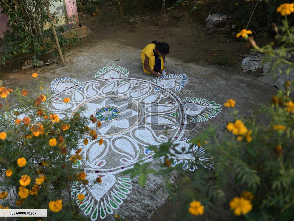 INDIA-AGARTALA-ALPONA