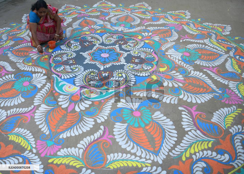 INDIA-AGARTALA-ALPONA