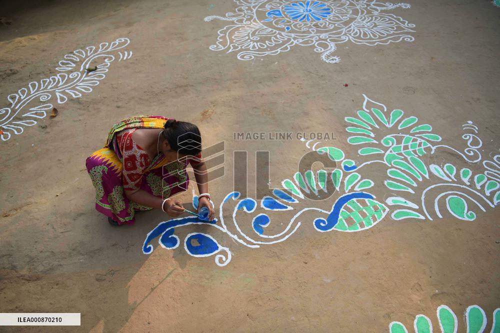 INDIA-AGARTALA-ALPONA