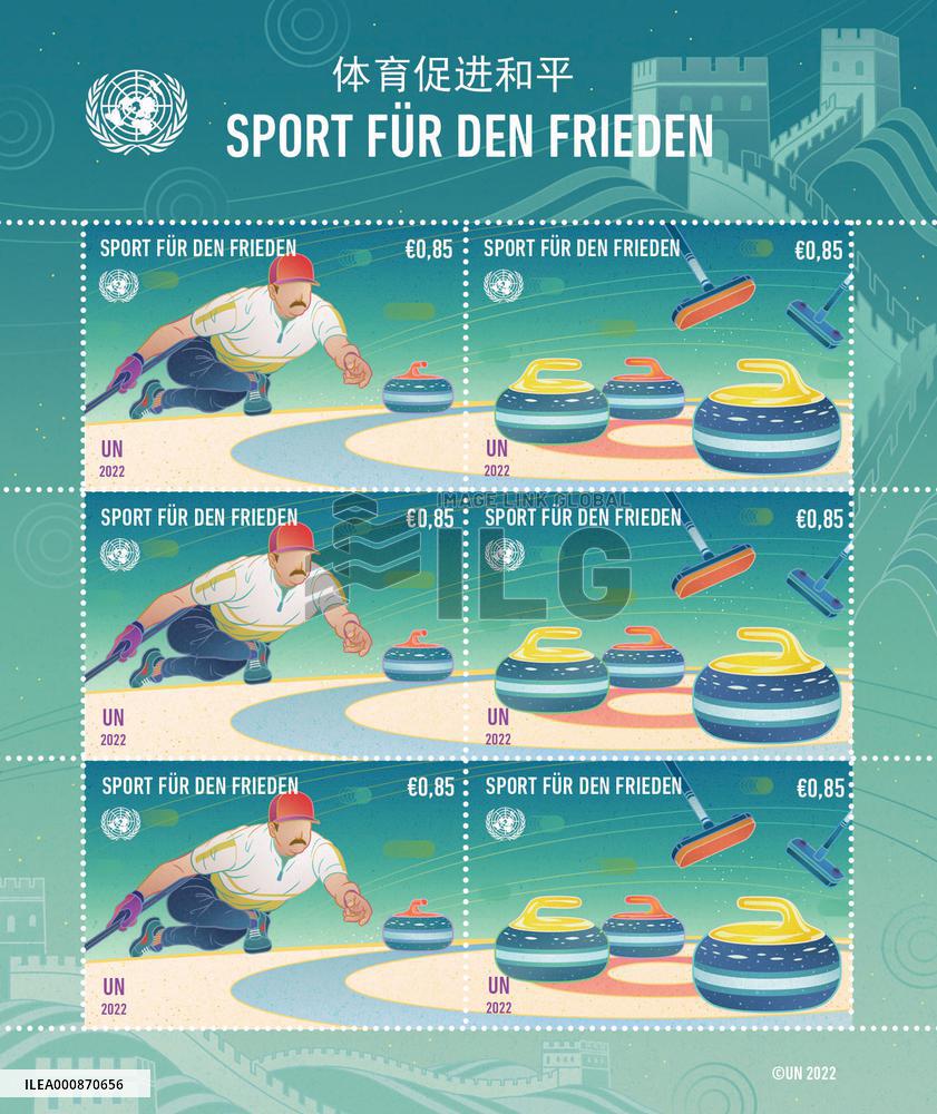 UN-STAMPS-2022 BEIJING WINTER OLYMPICS-RELEASE
