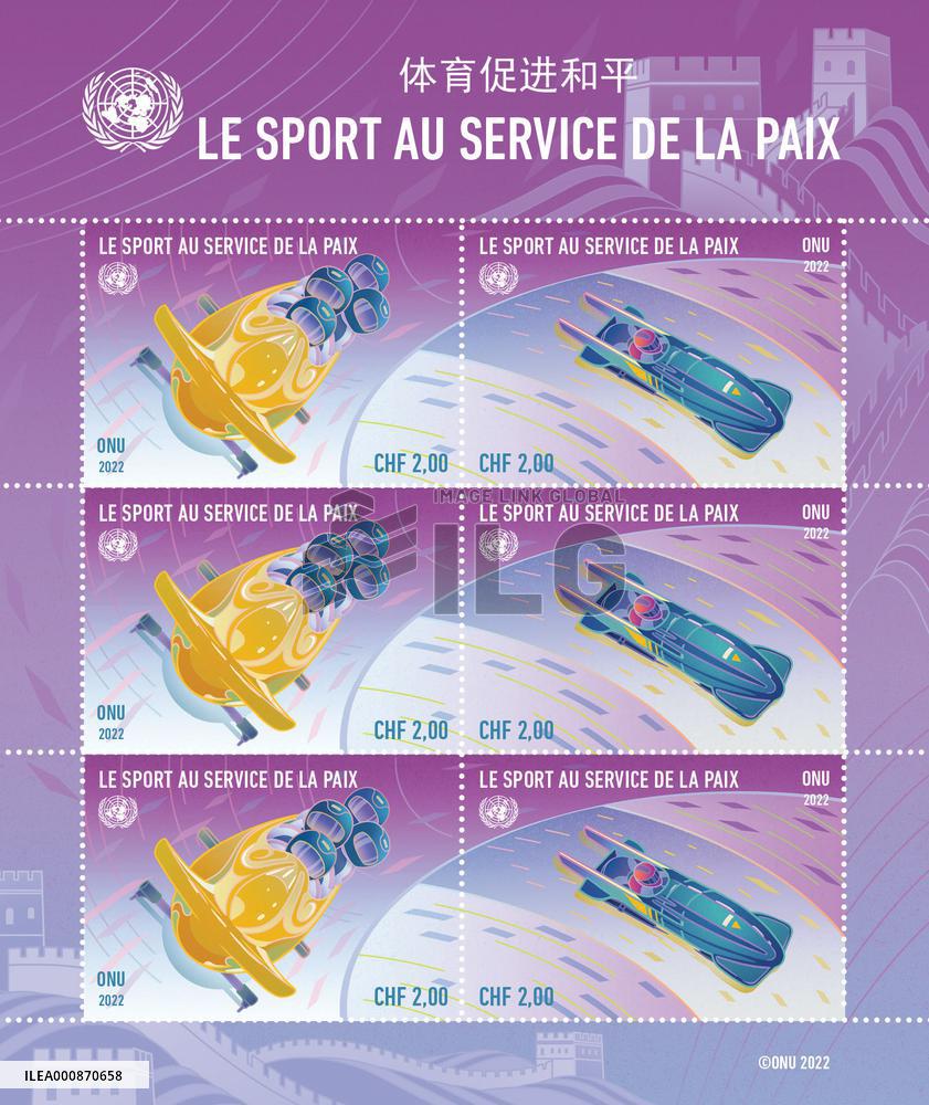 UN-STAMPS-2022 BEIJING WINTER OLYMPICS-RELEASE