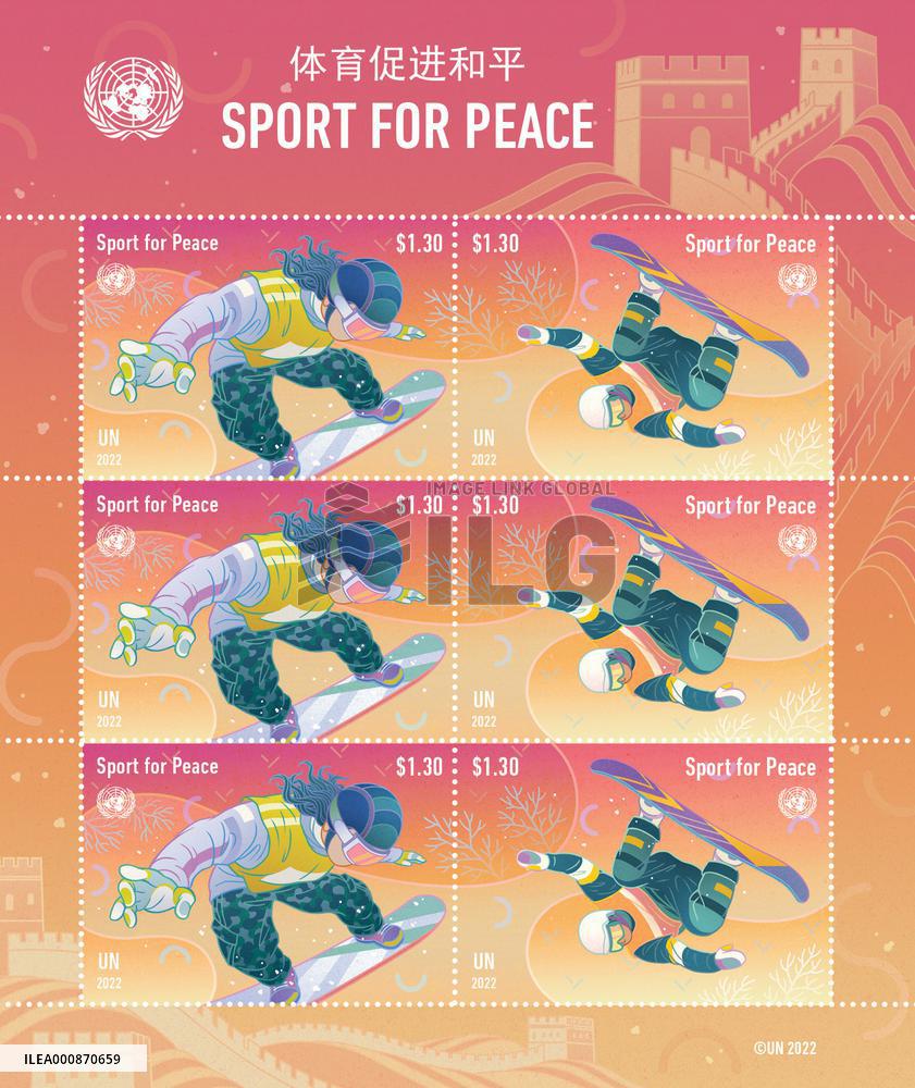 UN-STAMPS-2022 BEIJING WINTER OLYMPICS-RELEASE