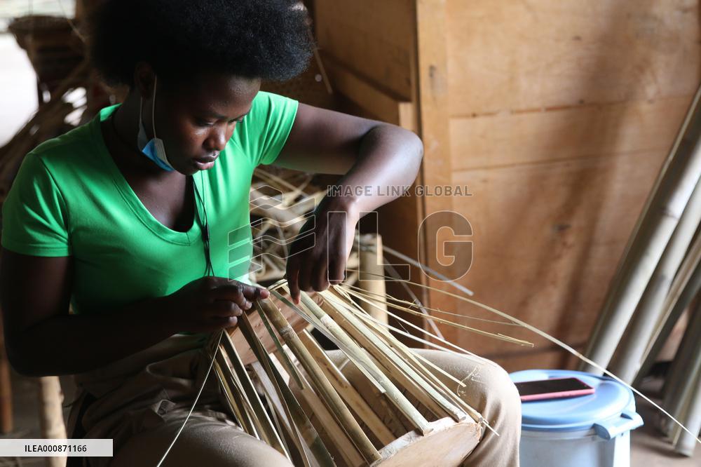 RWANDA-KIGALI-CHINA-BAMBOO MAKING
