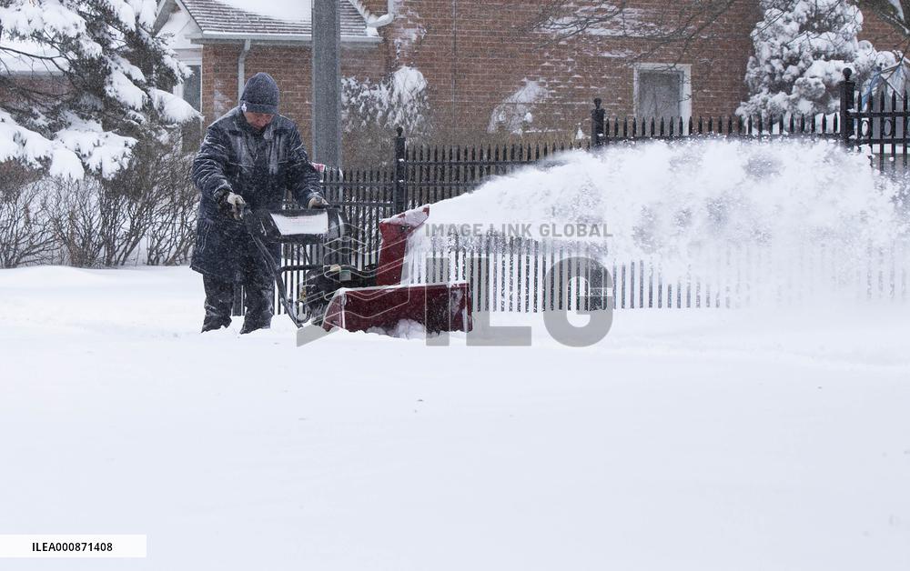 CANADA-GREATER TORONTO AREA-MISSISSAUGA-WINTER STORM