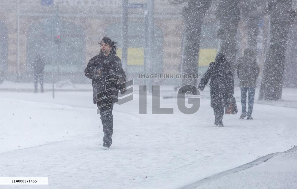 LATVIA-RIGA-STORM