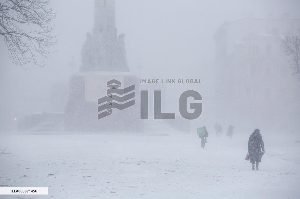 LATVIA-RIGA-STORM