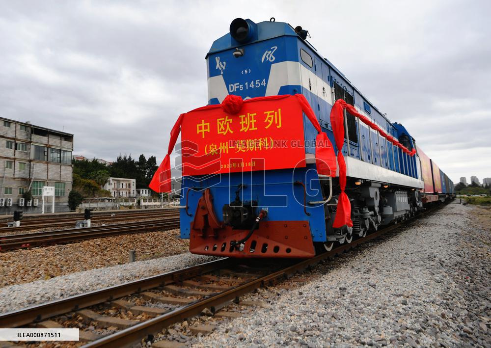 CHINA-QUANZHOU-EUROPE-FREIGHT TRAIN ROUTE-OPENING (CN)
