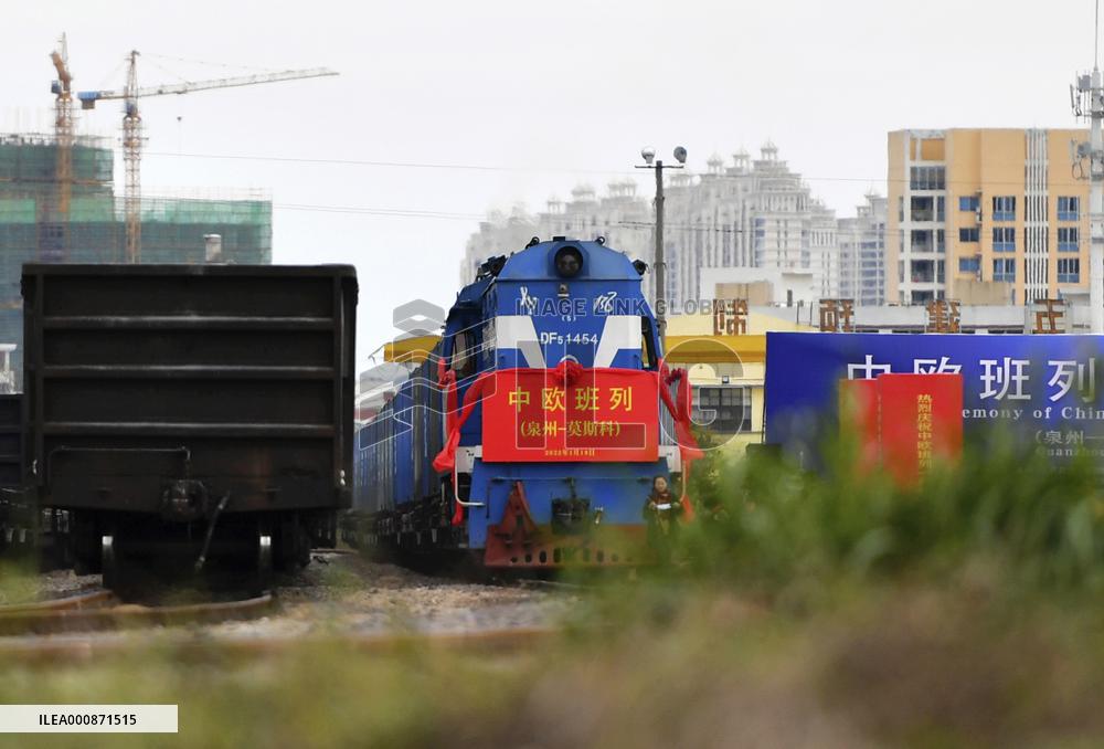 CHINA-QUANZHOU-EUROPE-FREIGHT TRAIN ROUTE-OPENING (CN)