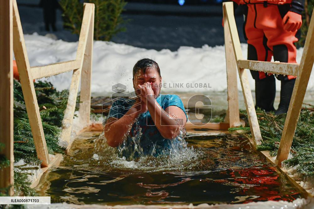 RUSSIA-MOSCOW-ORTHODOX EPIPHANY-CELEBRATION