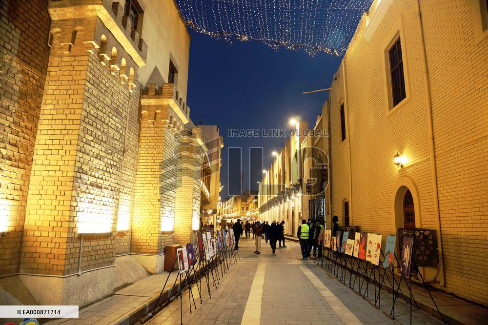 IRAQ-BAGHDAD-STREET-CULTURAL EVENING