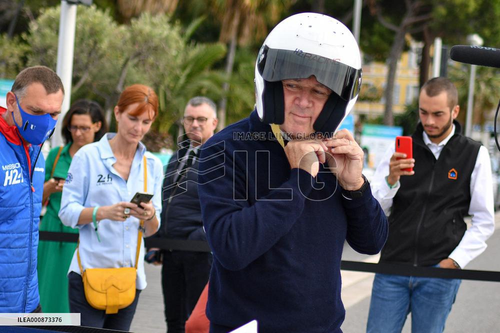 Christian Estrosi in the LMPH2G piloted by Norman Nato - Nice