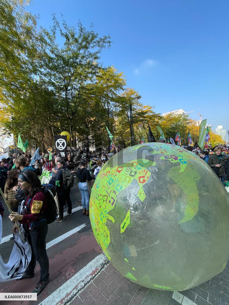 Climate march in Brussels