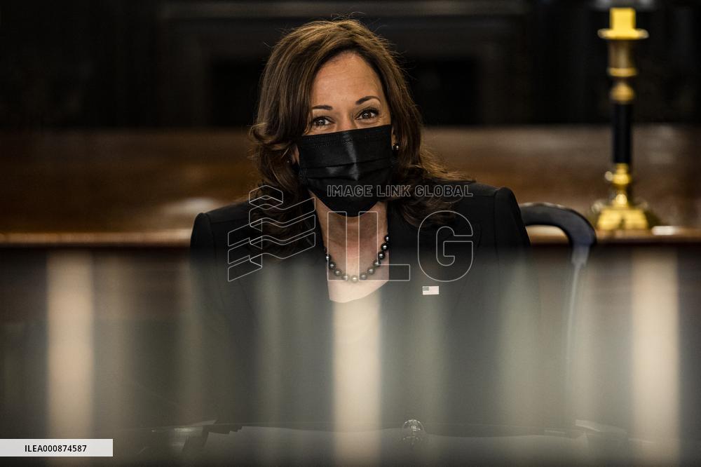 US Vice President Harris Meets With Biden Administration Officials - Washington
