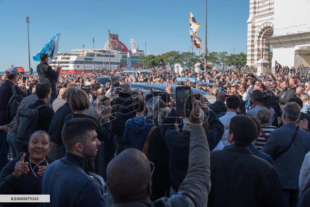 Bernard Tapie Funeral - Marseille