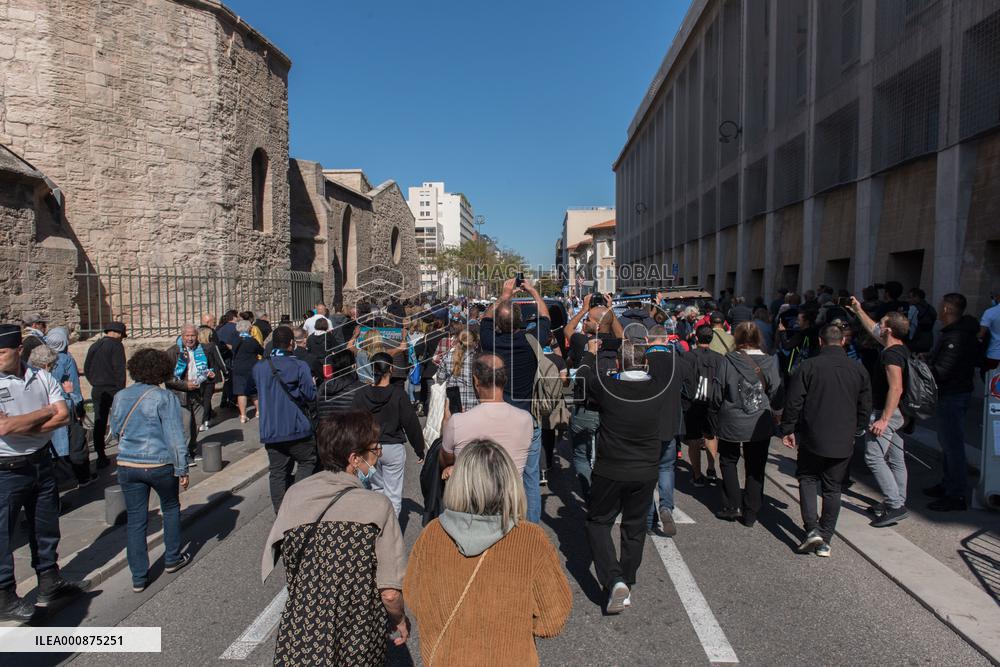 Bernard Tapie Funeral - Marseille