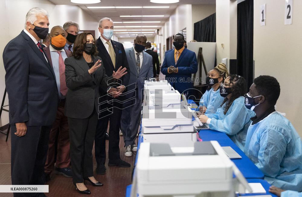 US Vice President Kamala Harris In New Jersey