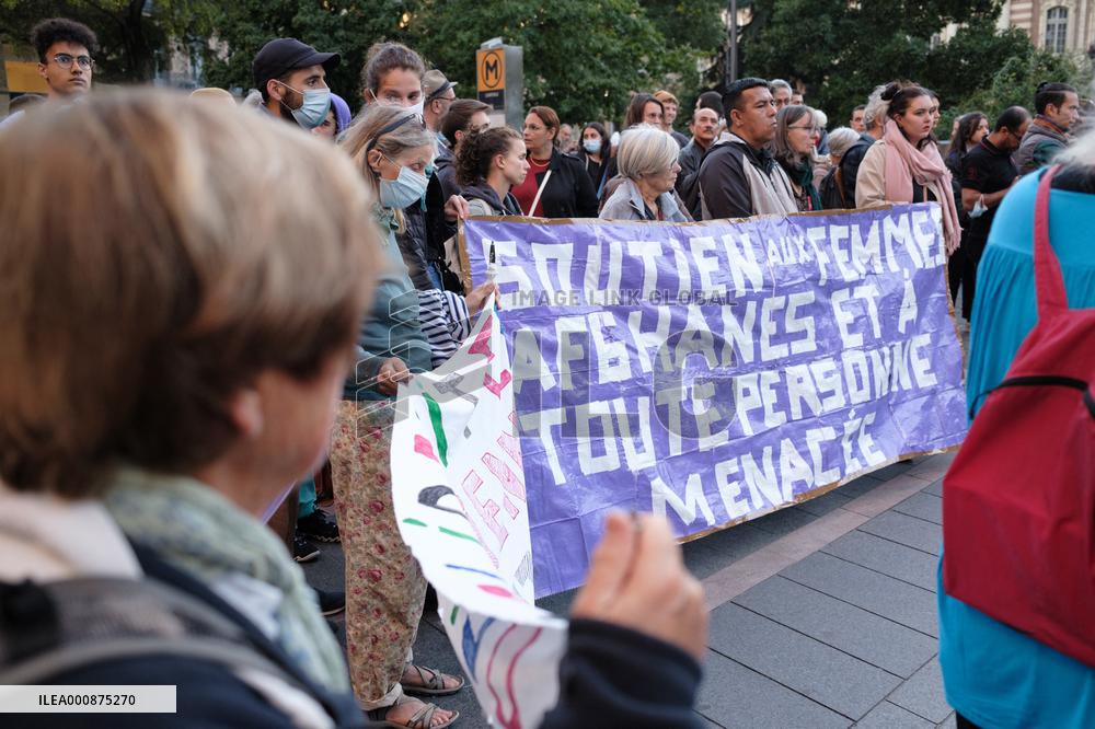 Demonstration In Support Of Afghan Women - Toulouse
