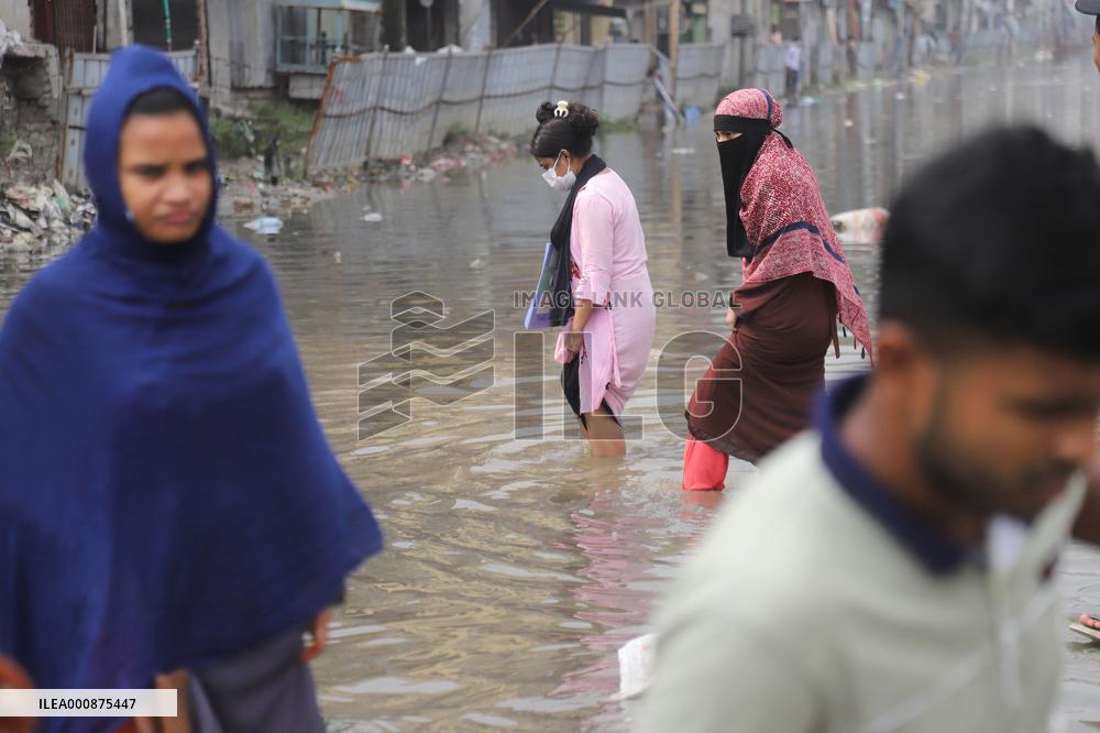 Heavy Rains Have Caused Flooding Of Streets - Dhaka
