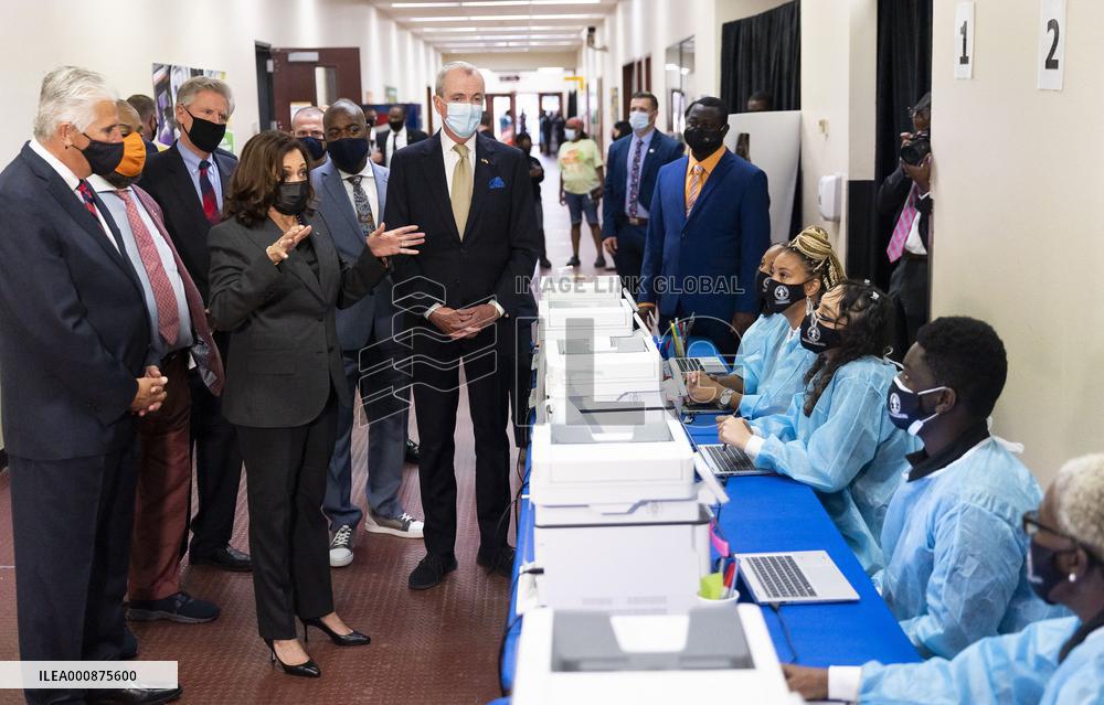 US Vice President Kamala Harris In New Jersey