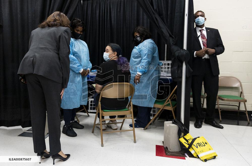 US Vice President Kamala Harris In New Jersey