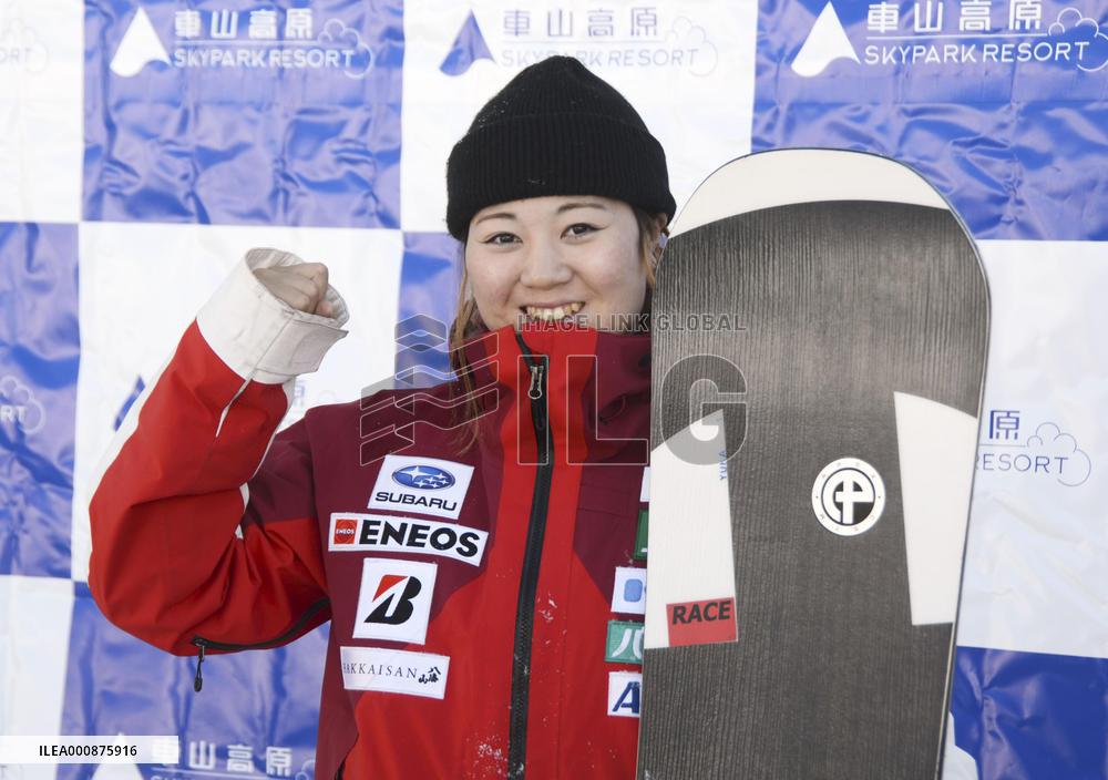 Japanese snowboarder Nakamura