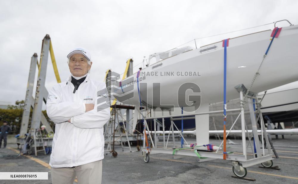 Nonstop, solo Pacific crossing by Japanese yachtsman