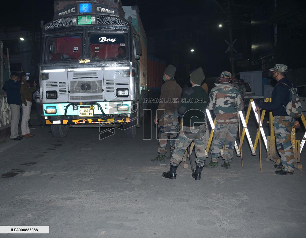 INDIA-AGARTALA-COVID-19-NIGHT CURFEW