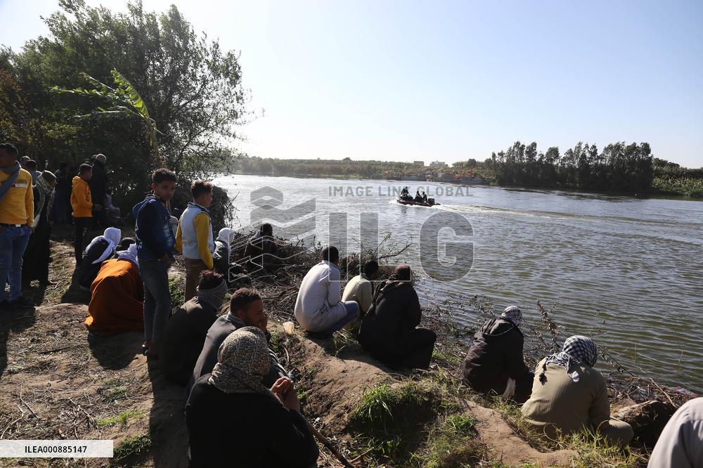 EGYPT-GIZA-TRUCK-ACCIDENT-RESCUE