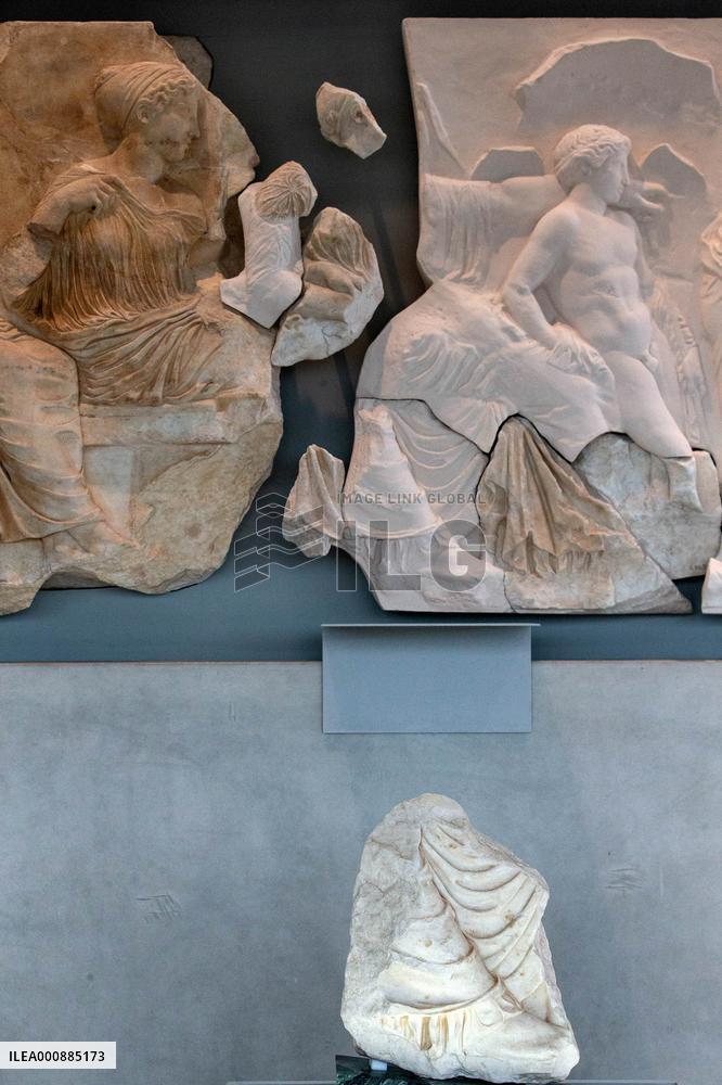 GREECE-ATHENS-PARTHENON FRIEZE-FRAGMENT-ITALY-RETURN