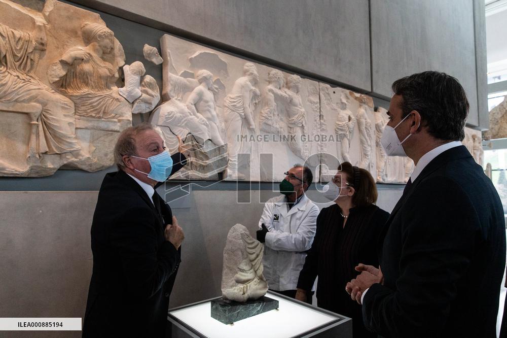 GREECE-ATHENS-PARTHENON FRIEZE-FRAGMENT-ITALY-RETURN