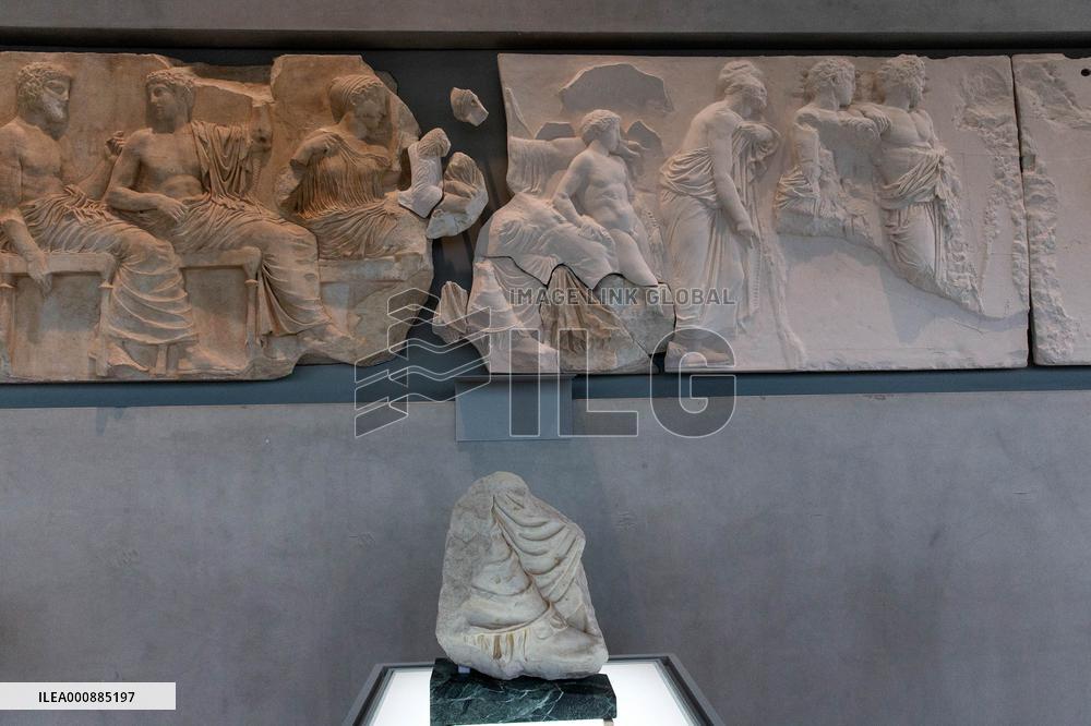 GREECE-ATHENS-PARTHENON FRIEZE-FRAGMENT-ITALY-RETURN