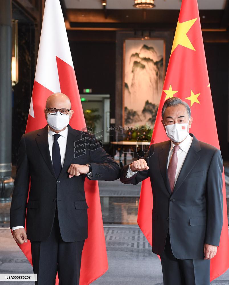 CHINA-JIANGSU-WANG YI-BAHRAINI FM-TALKS (CN)