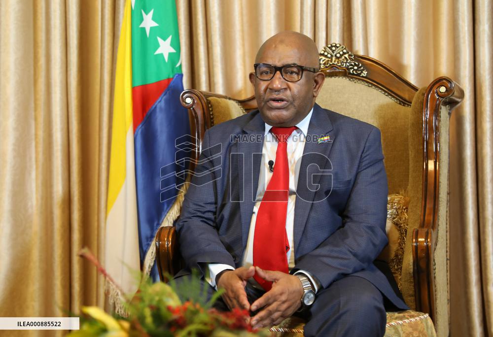 COMOROS-MORONI-COMORIAN PRESIDENT-INTERVIEW