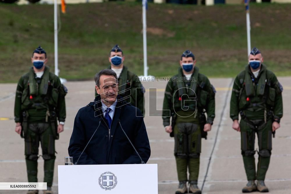 GREECE-TANAGRA-RAFALE FIGHTER JETS-RECEIVING