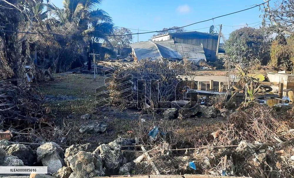 TONGA-NUKU'ALOFA-VOLCANO ERUPTION-AFTERMATH
