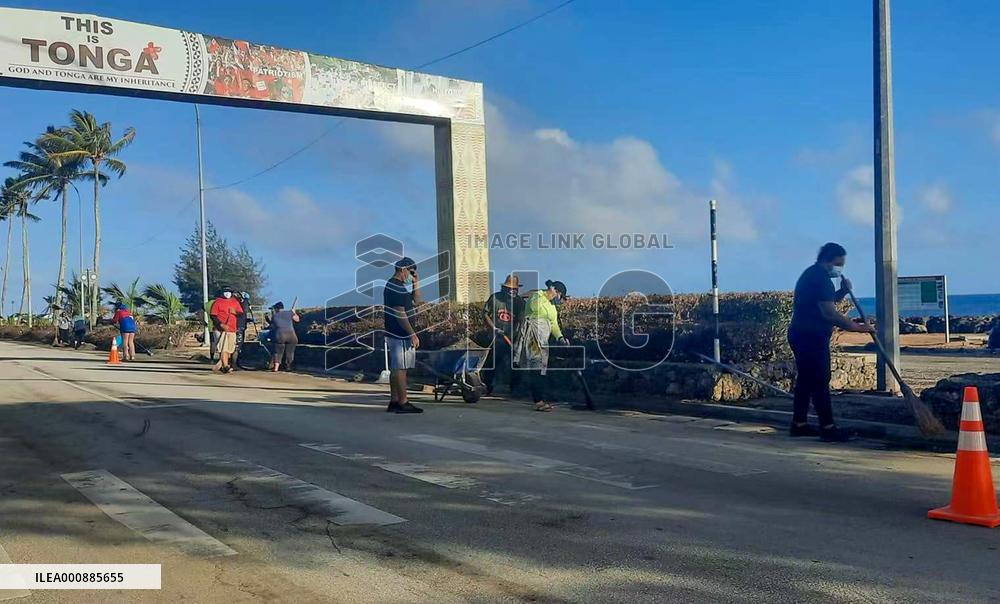 TONGA-NUKU'ALOFA-VOLCANO ERUPTION-AFTERMATH