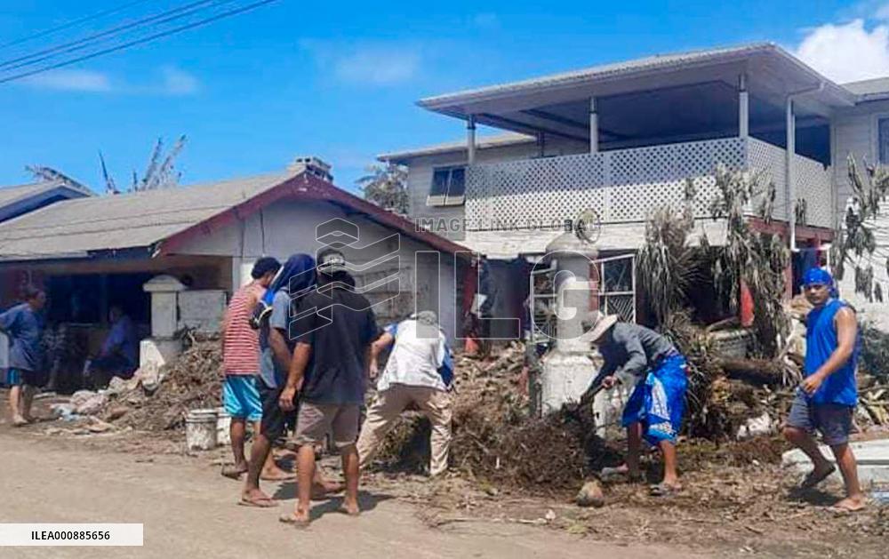 TONGA-NUKU'ALOFA-VOLCANO ERUPTION-AFTERMATH