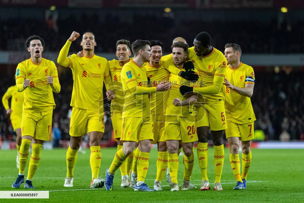 (SP)BRITAIN-LONDON-FOOTBALL-EFL CUP-ARSENAL VS LIVERPOOL