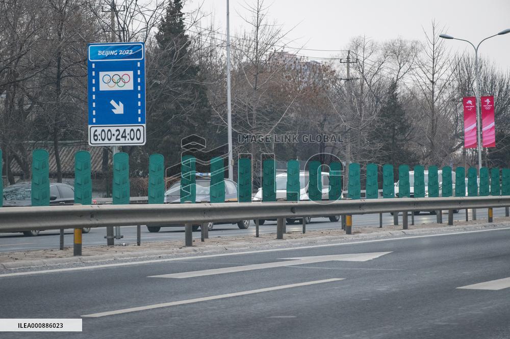 (SP)CHINA-BEIJING-WINTER OLYMPICS-TRAFFIC LANE(CN)
