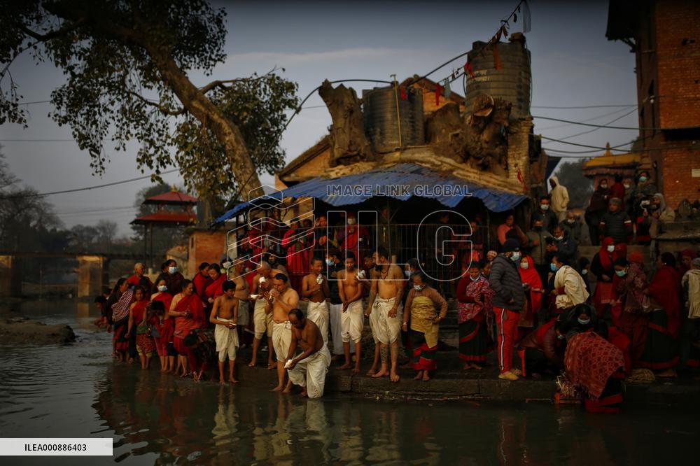 NEPAL-BHAKTAPUR-SWASTHANI BRATA KATHA FESTIVAL-RITUAL
