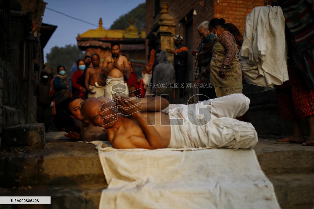 NEPAL-BHAKTAPUR-SWASTHANI BRATA KATHA FESTIVAL-RITUAL