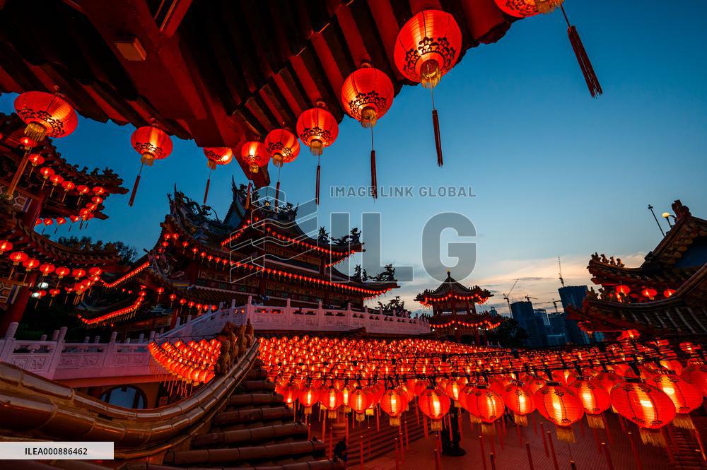 MALAYSIA-KUALA LUMPUR-LUNAR NEW YEAR-LANTERNS