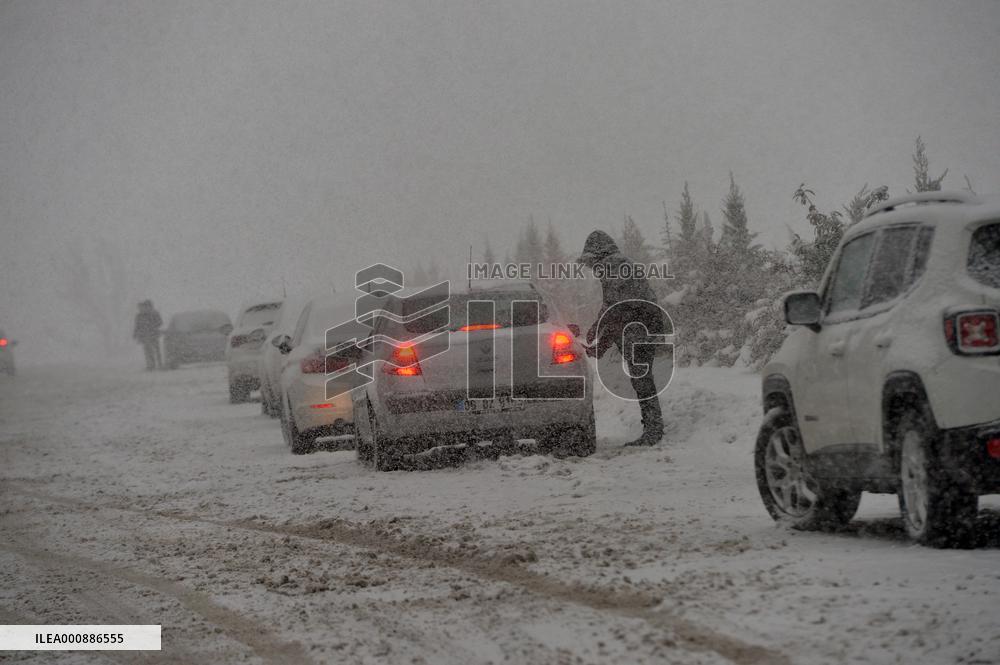TURKEY-ANKARA-SNOW