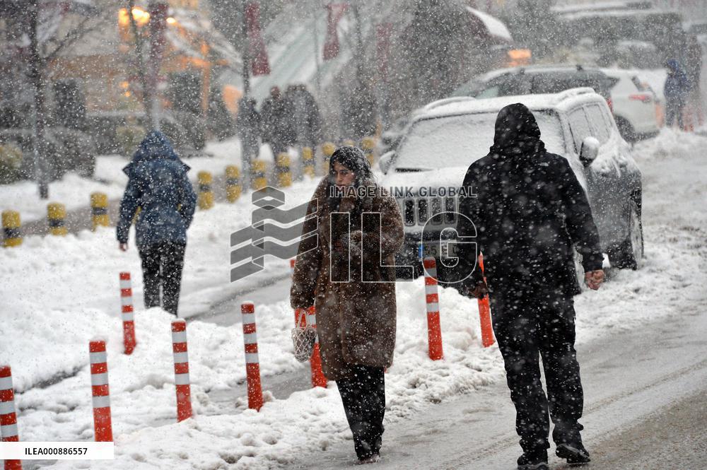 TURKEY-ANKARA-SNOW